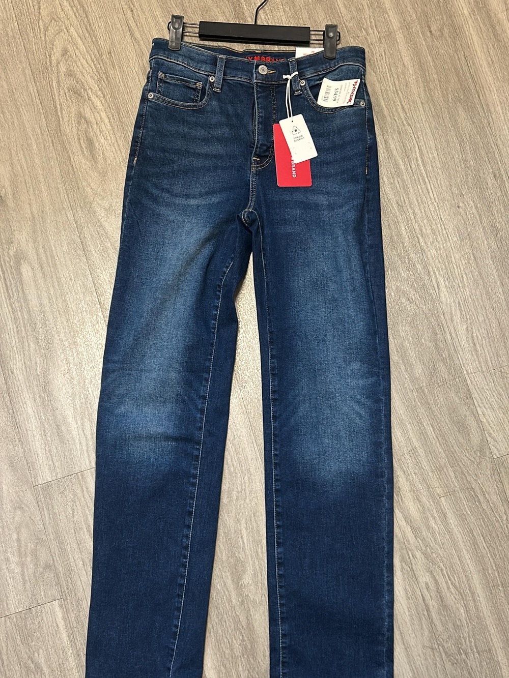 Lucky Brand Women's Straight Jeans in Dark Blue Denim